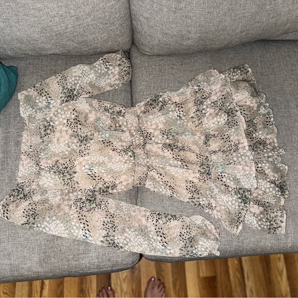 Floral Long Sleeve mini dress